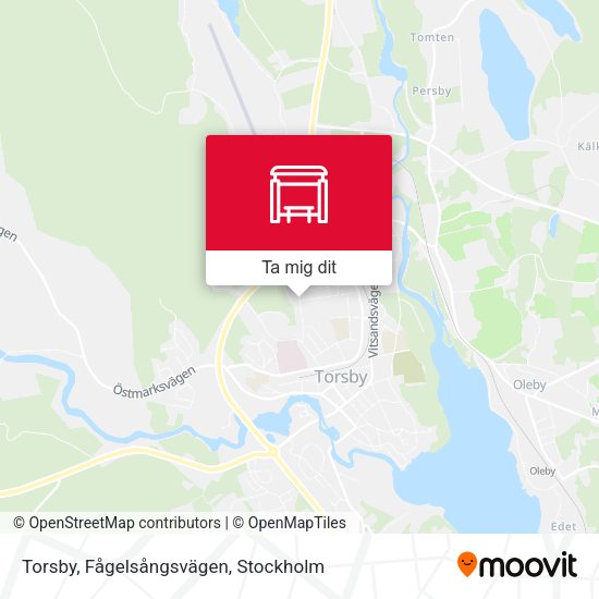 Torsby, Fågelsångsvägen karta