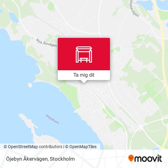 Öjebyn Åkervägen karta
