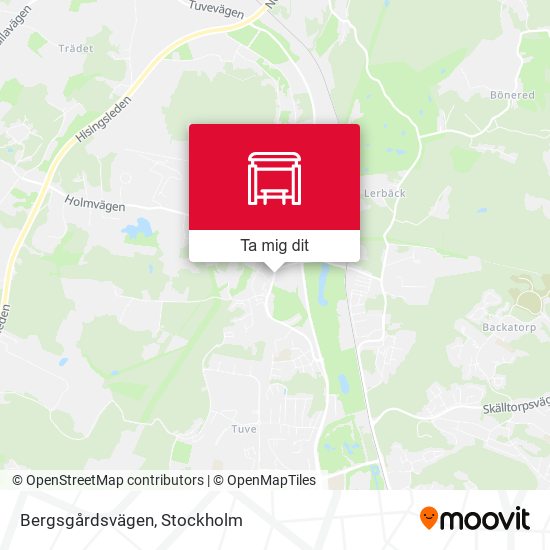 Bergsgårdsvägen karta