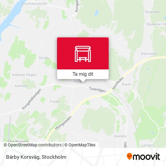 Bärby Korsväg karta
