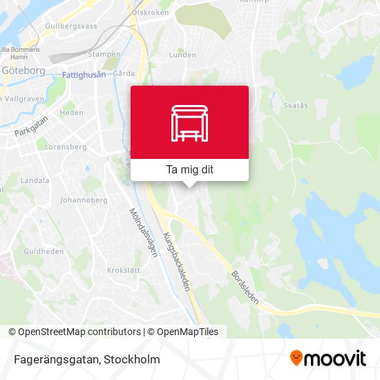 Fagerängsgatan karta