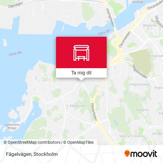 Fågelvägen karta