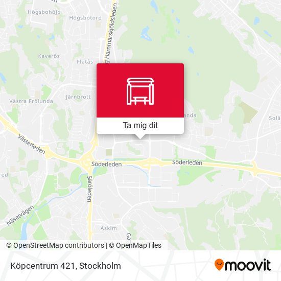 Köpcentrum 421 karta