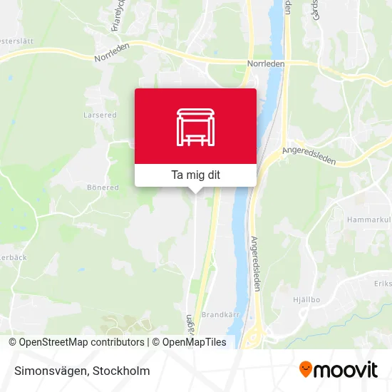 Simonsvägen karta