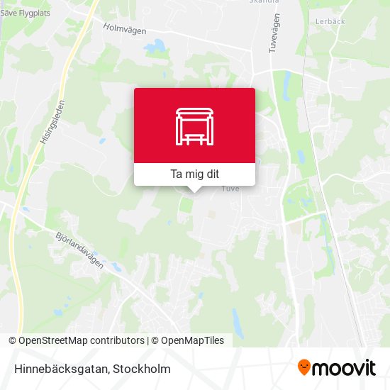 Hinnebäcksgatan karta