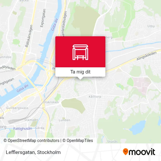 Lefflersgatan karta