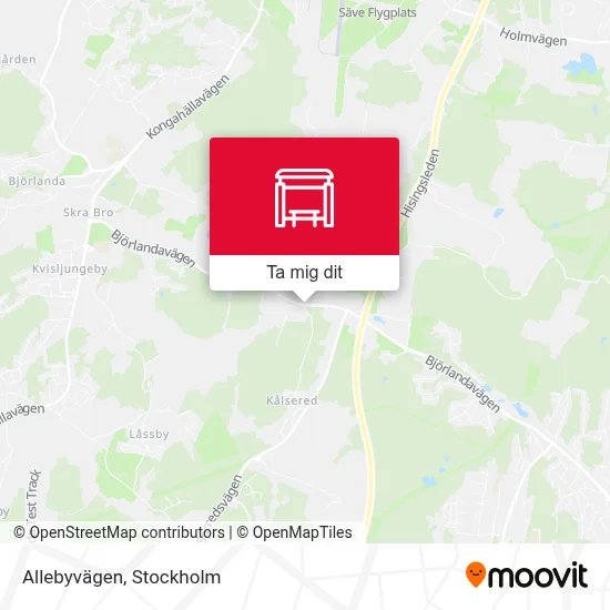 Allebyvägen karta