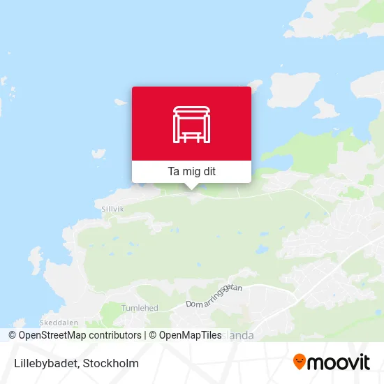 Lillebybadet karta