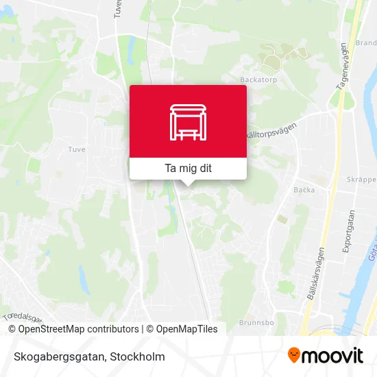 Skogabergsgatan karta