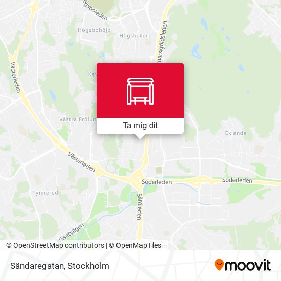 Sändaregatan karta