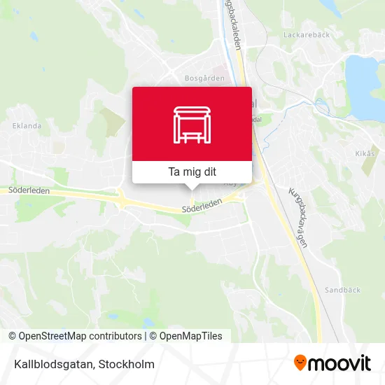 Kallblodsgatan karta