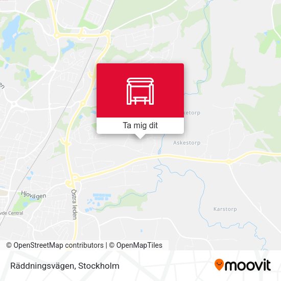 Räddningsvägen karta