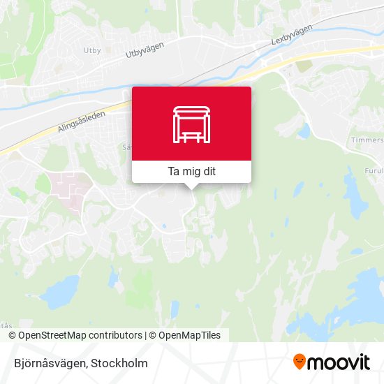 Björnåsvägen karta