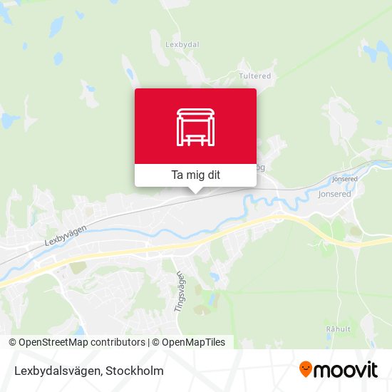 Lexbydalsvägen karta