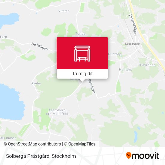 Solberga Prästgård karta