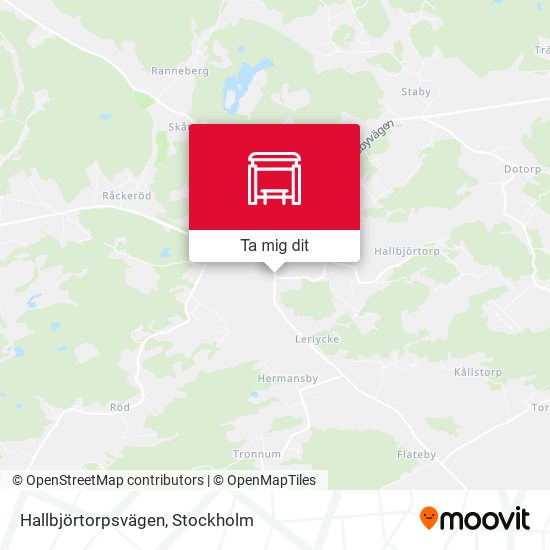 Hallbjörtorpsvägen karta