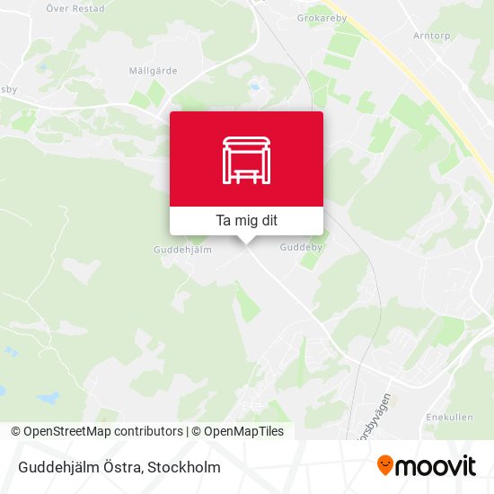 Guddehjälm Östra karta