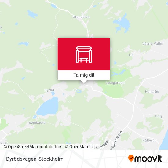 Dyrödsvägen karta