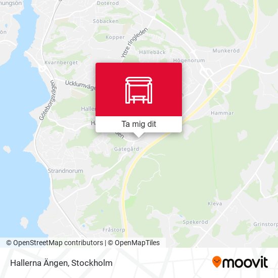 Hallerna Ängen karta