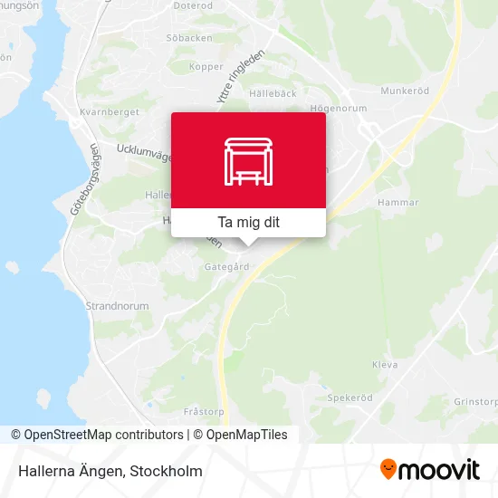Hallerna Ängen karta