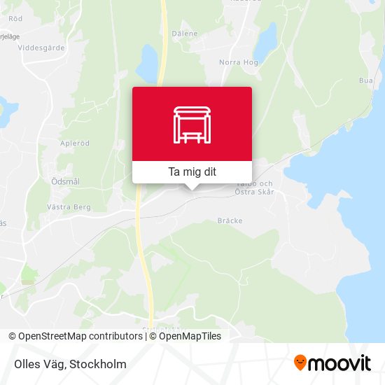 Olles Väg karta