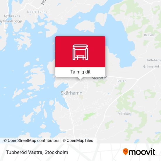 Tubberöd Västra karta