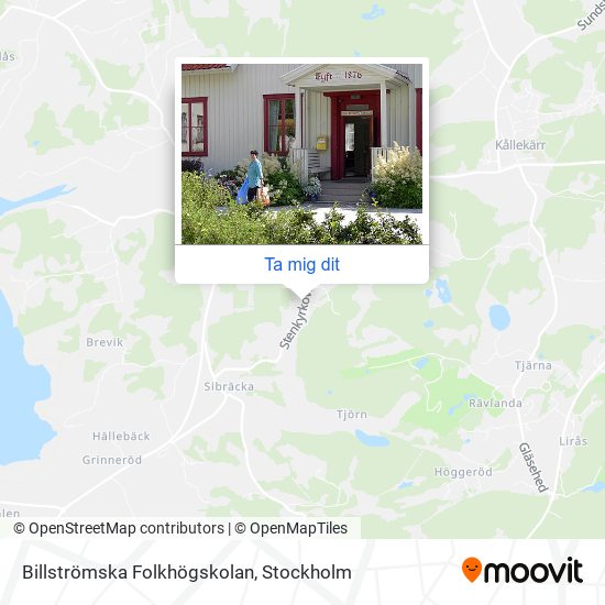 Billströmska Folkhögskolan karta