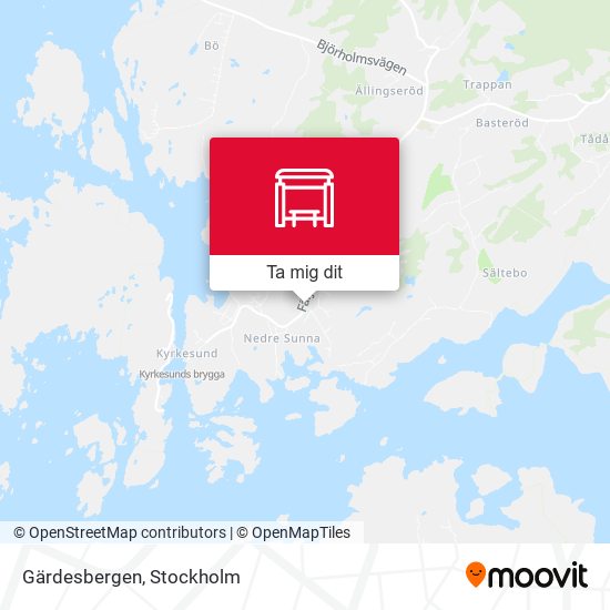 Gärdesbergen karta