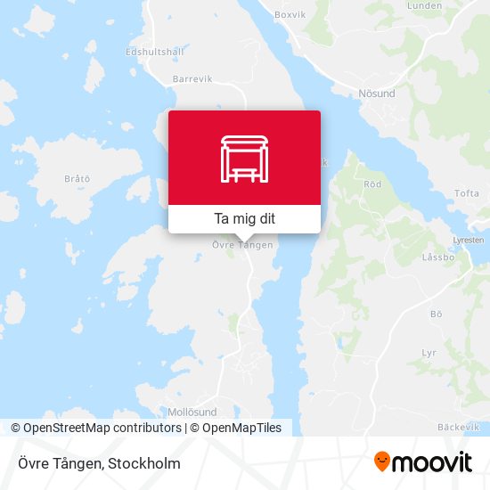 Övre Tången karta