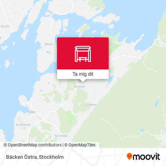 Bäcken Östra karta