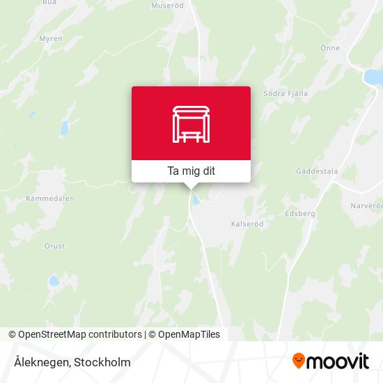 Åleknegen karta