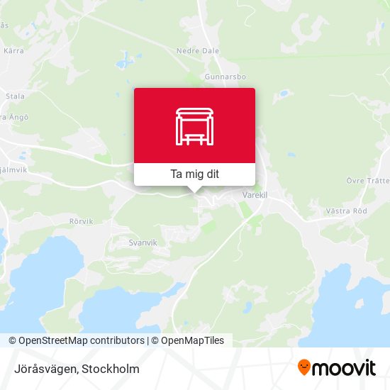 Jöråsvägen karta