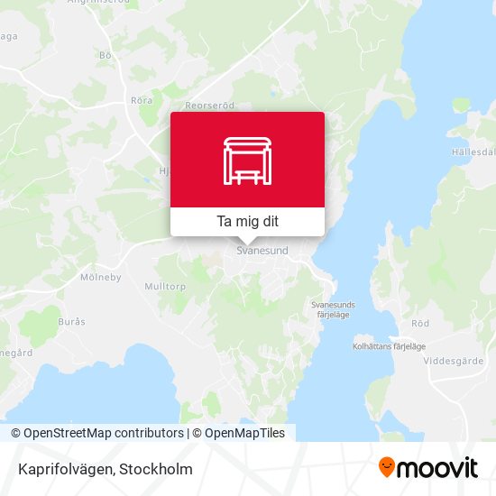 Kaprifolvägen karta