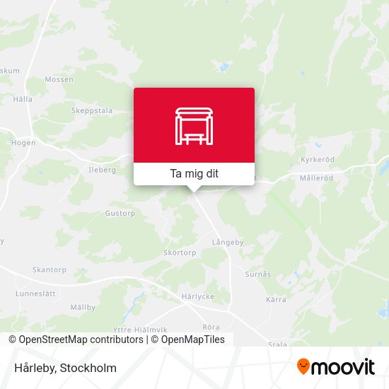 Hårleby karta