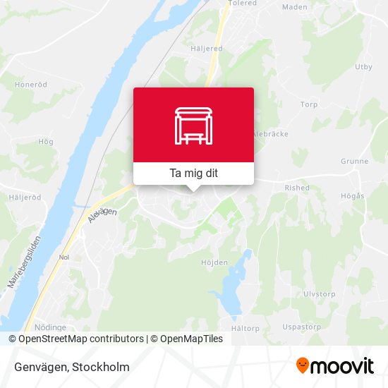 Genvägen karta