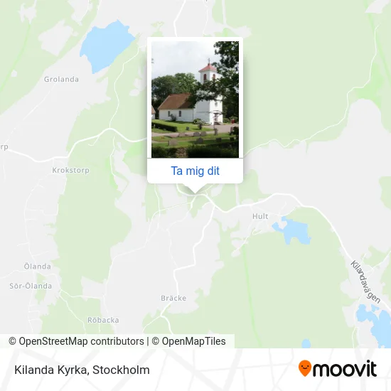 Kilanda Kyrka karta