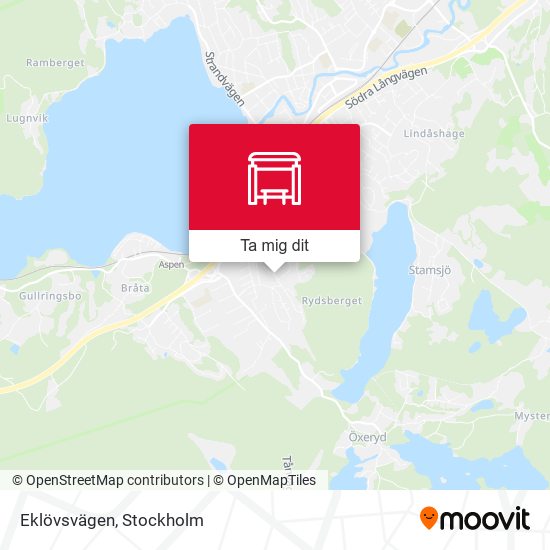 Eklövsvägen karta