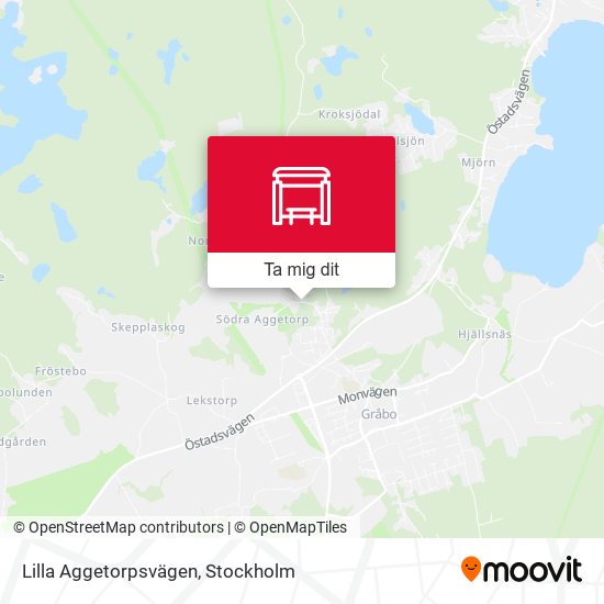 Lilla Aggetorpsvägen karta