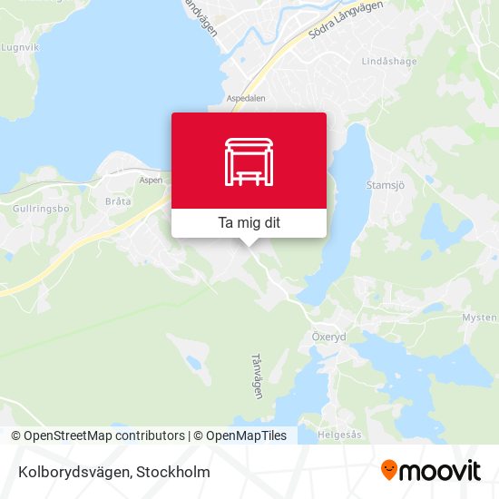 Kolborydsvägen karta