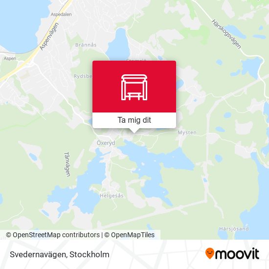 Svedernavägen karta