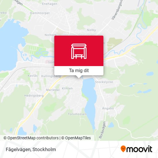 Fågelvägen karta