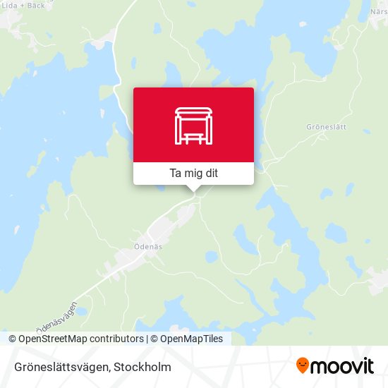 Gröneslättsvägen karta