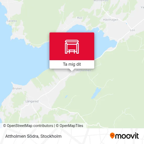 Attholmen Södra karta