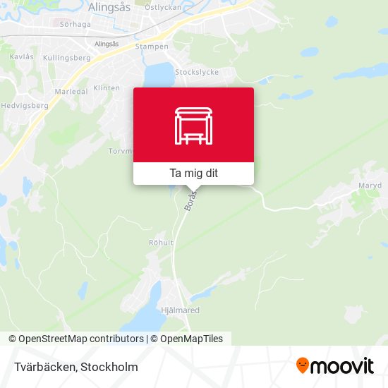 Tvärbäcken karta