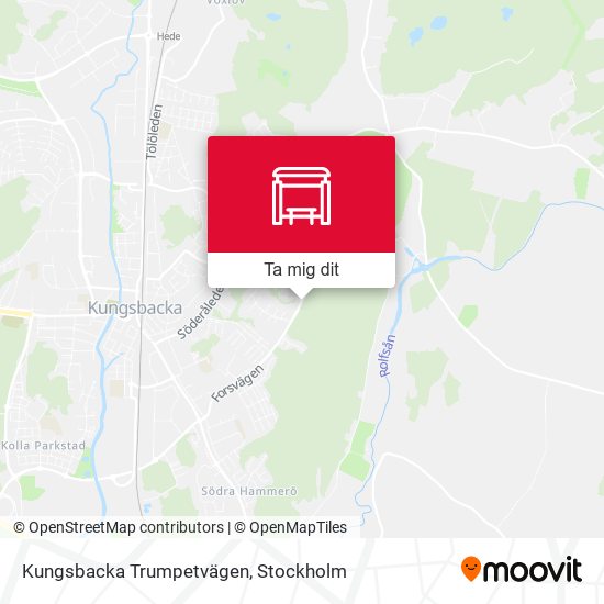 Kungsbacka Trumpetvägen karta