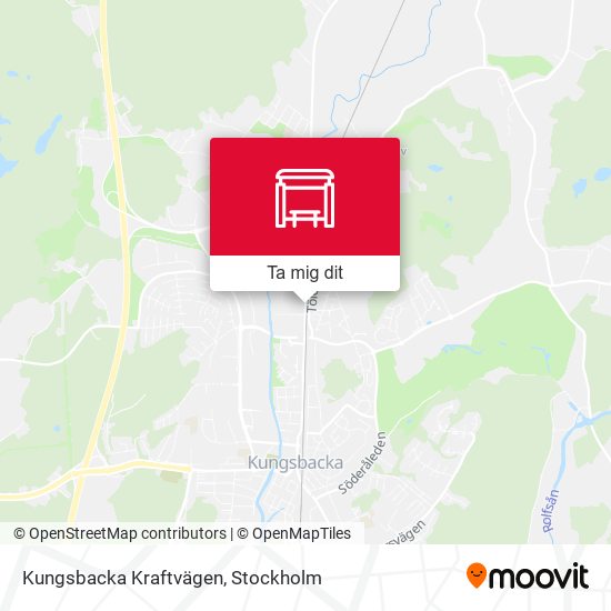 Kungsbacka Kraftvägen karta