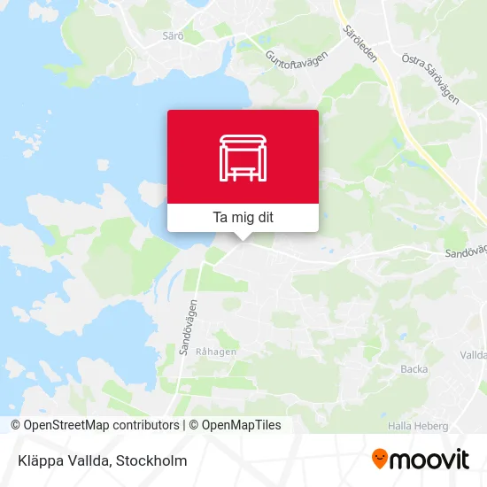 Kläppa Vallda karta