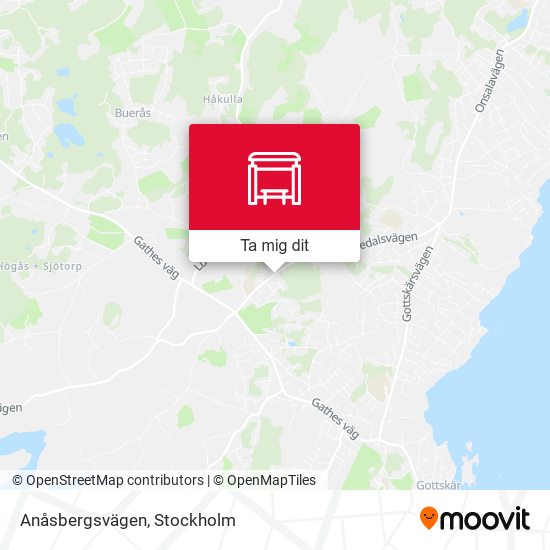 Anåsbergsvägen karta