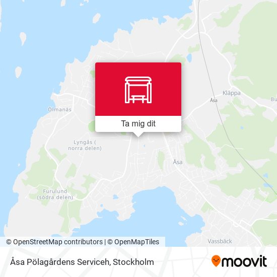 Åsa Pölagårdens Serviceh karta