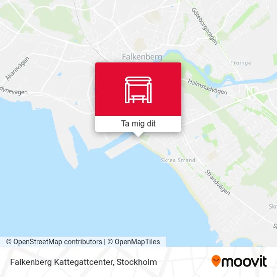 Falkenberg Kattegattcenter karta